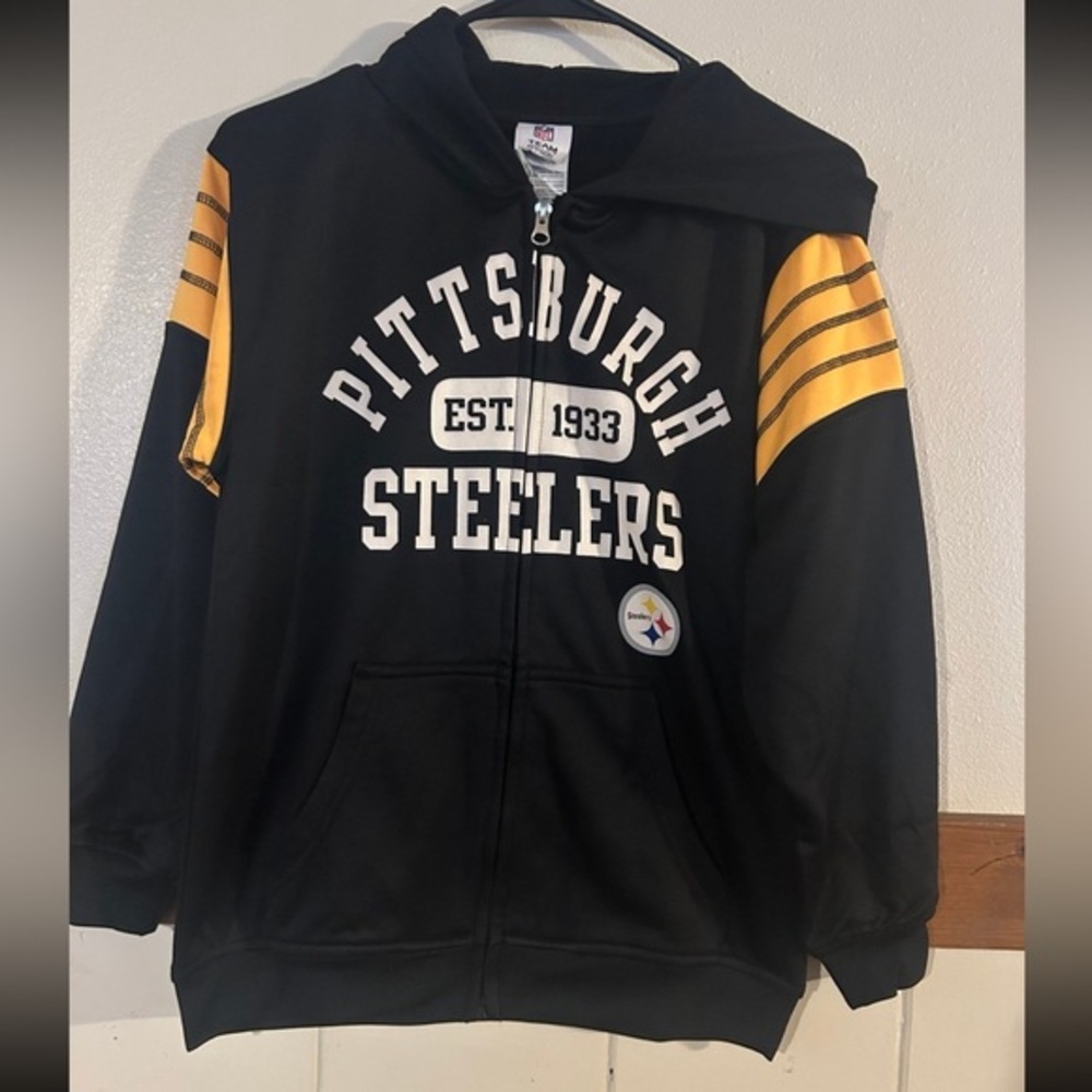 Pittsburgh Steelers NFL team apparel hoodie youth large